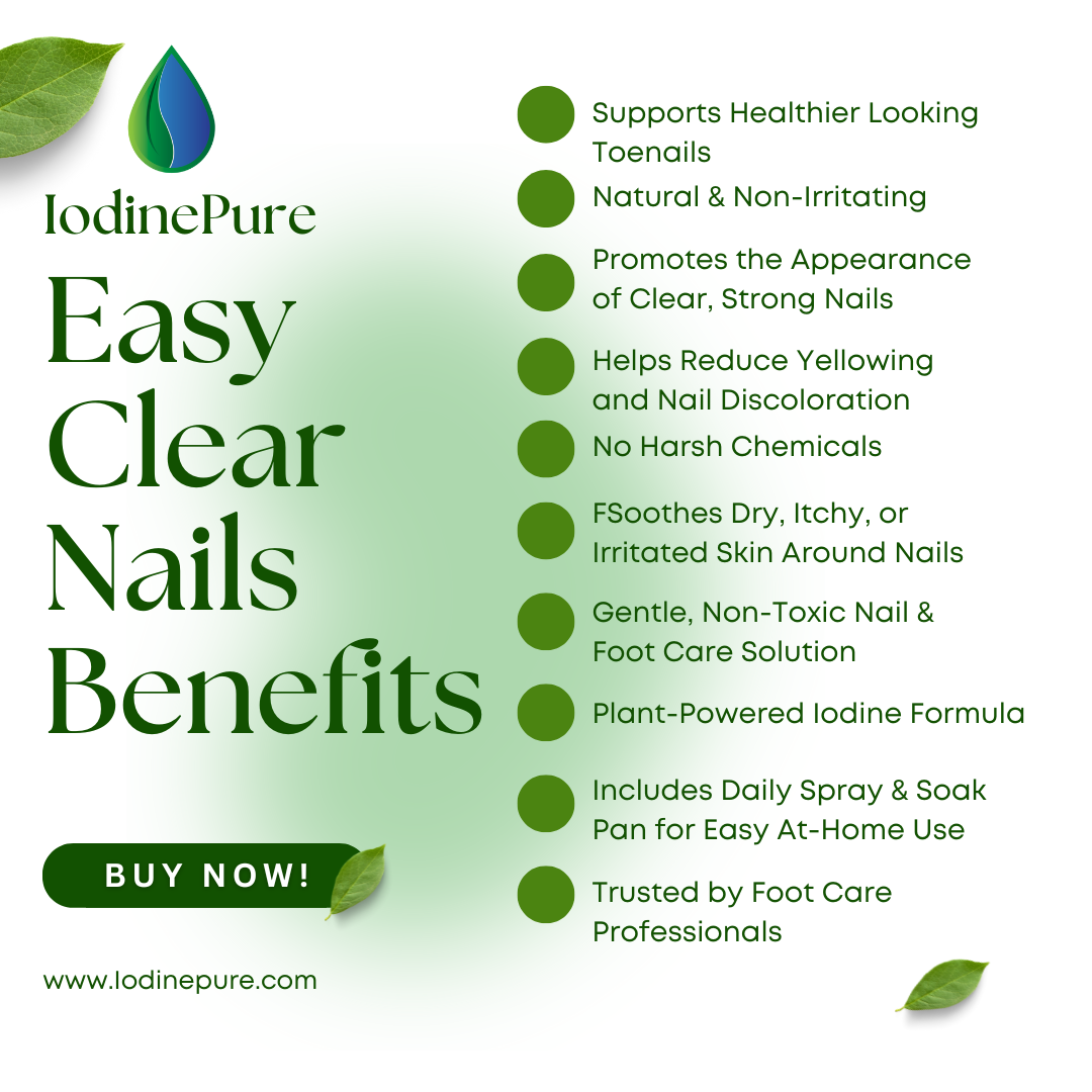 IodinePure EZ Clear Nails Toe Kit with Foot Tray