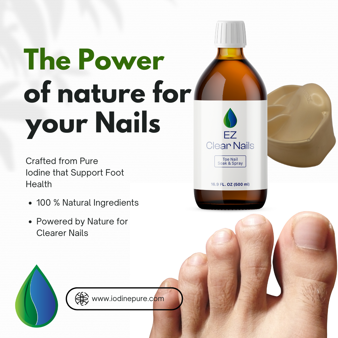IodinePure EZ Clear Nails Toe Kit with Foot Tray