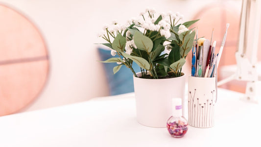 Clean modern nail salon treatment room