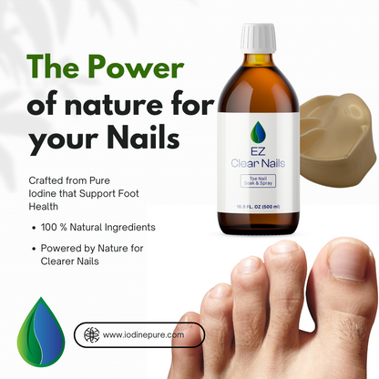 IodinePure EZ Clear Nails Toe Kit with Foot Tray
