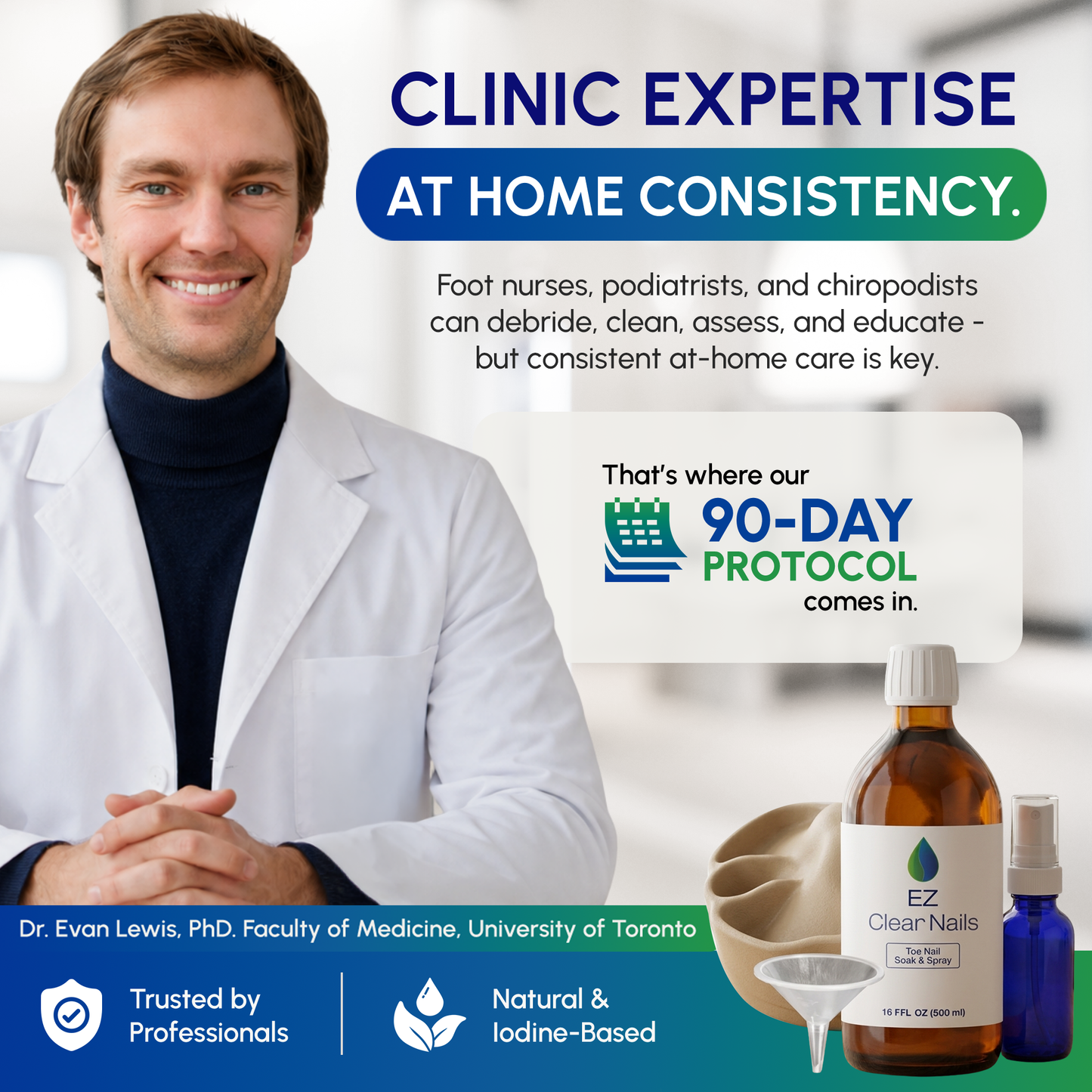 Dr. Evan Lewis, PhD explains how the 90 day protocol brings clinic expertise to at home consistency