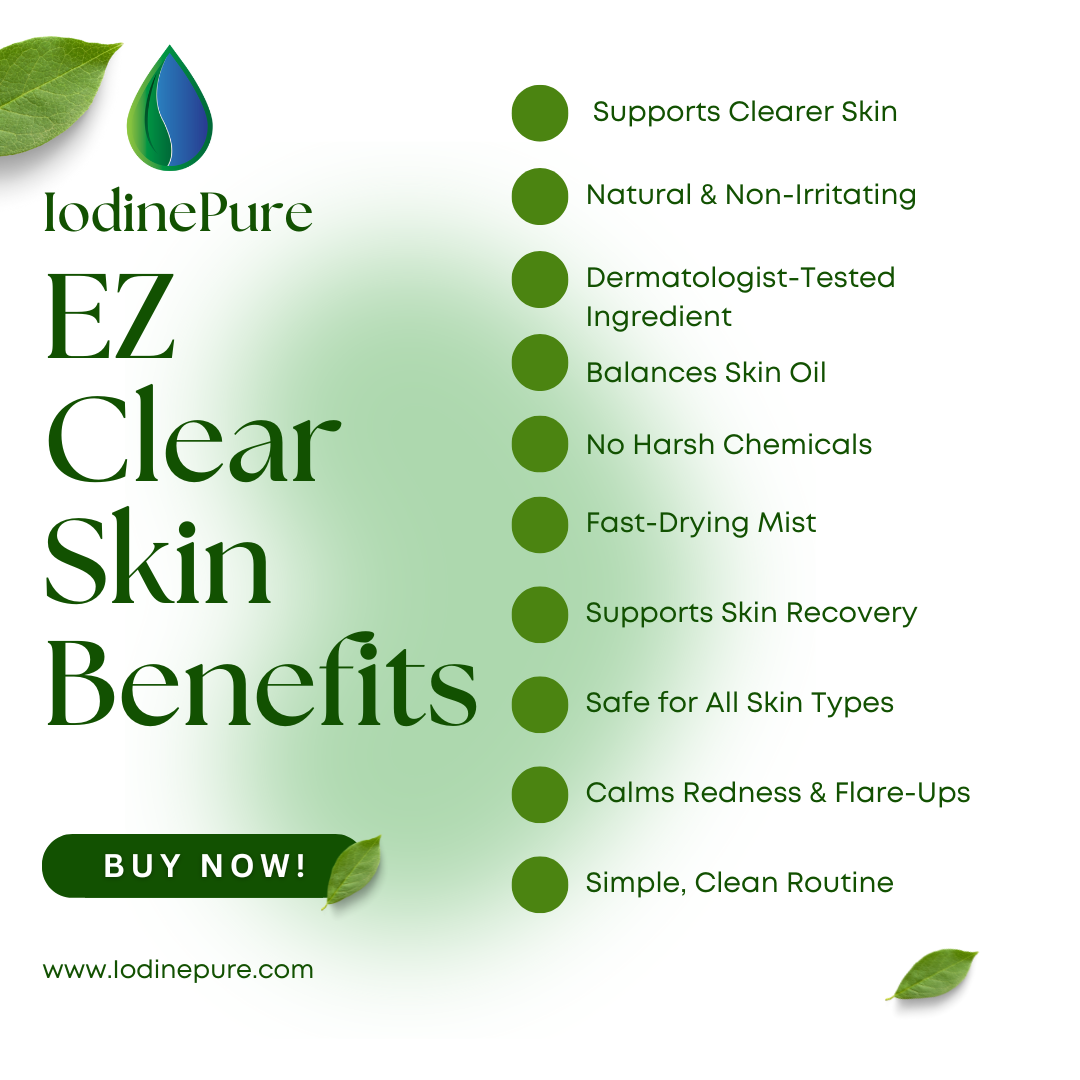 list of benefits of ez clear skin product