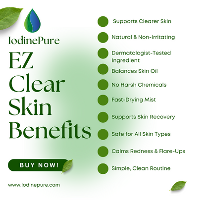list of benefits of ez clear skin product