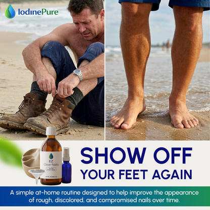 Show off your feet again, a simple at home routine designed to help improve the appearance of rough, discolored and compromised nails