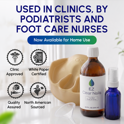 Used in clinics by podiatrists and foot care nurses, now available for home use